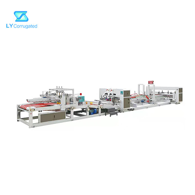Selbst-PLC-Steuerwellpappordner Gluer für Eckkasten des karton-4 6