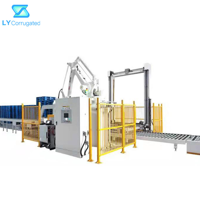 Arm-Roboter Palletizer-System der Achsen-6 für FFG-Inline-Maschinen-Hefter-Ordner Gluer