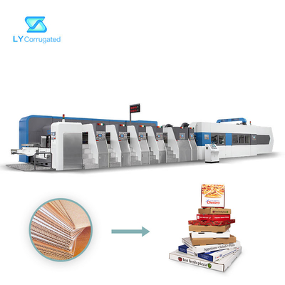 Multi Farbe-Flexo-Druckmaschine 320pcs/Min For Corrugated Carboard