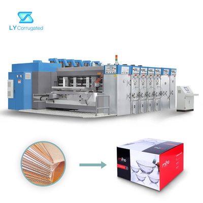 Vorderkanten-Zufuhr Flexo-Drucker Slotter Machine 3 PC der Farbe100/Minute