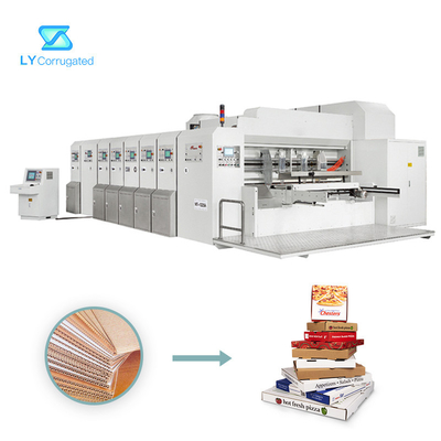 Drucker Slotter Machine Two TUV Flexo färben 5000KG für Karton-Kasten-Verpackungs-Kasten