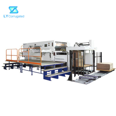 Plc-Karton-Kasten-stempelschneidene Maschine Flachbett-5750i. P.H Speed