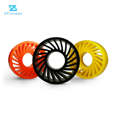 TUV runzelte Maschinen-Teile, die PU Räder 330mmx220mmx70mm beschichtete